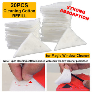 PlusProtections Window Cleaning Cotton Refill (20pcs)