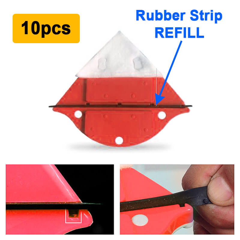 PlusProtections Window Cleaning Rubber Strip (10pcs)