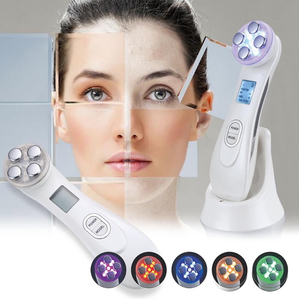 5in1 RF&EMS Radio Mesotherapy Electroporation Face Beauty Pen Radio Frequency LED Anti Aging Device Photon Face Skin Rejuvenation Wrinkle Remover