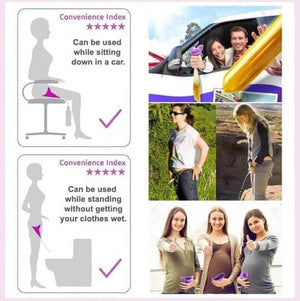 Plus Protections™️ Squat-Free Female Urinal (Pack of 3)