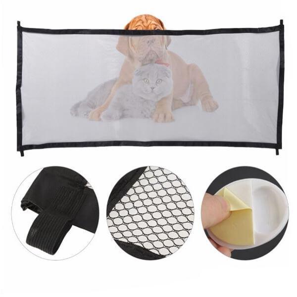 New Magic-Gate Dog Pet Fences Portable Folding Safe Guard Indoor and Outdoor Protection Safety Magic Gate For Dogs Cat Pet 2 Sizes Foldable